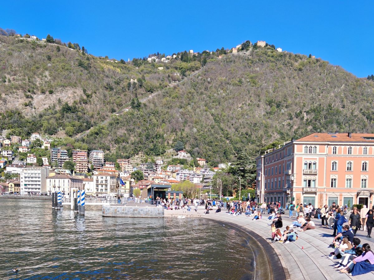 Ufer von Como am Comer See