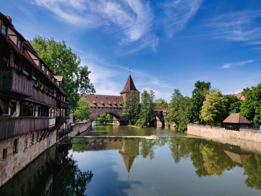 Fluss Pegnitz in Nürnberg