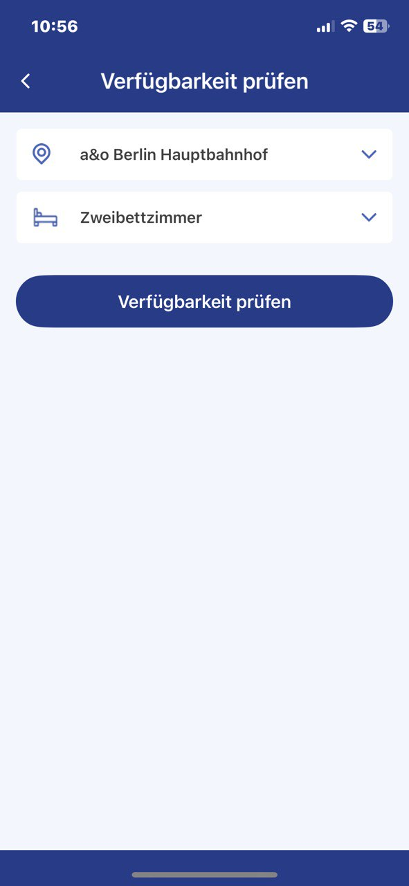 a&o Hostel voucher availability step 2