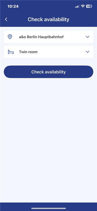 a&o Hostel voucher availability step 2