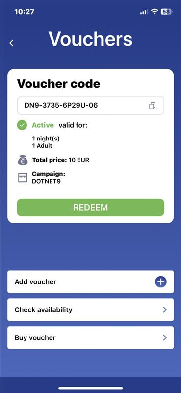 a&o Hostel voucher instruction step 4