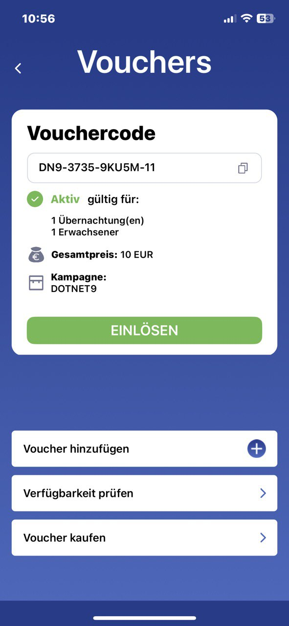 a&o Hostel voucher instruction step 4