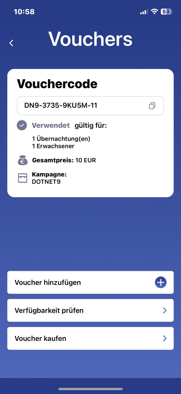 a&o Hostel voucher instruction step 8