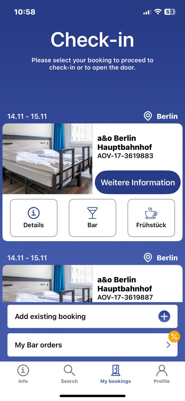 a&o Hostel voucher instruction step 9