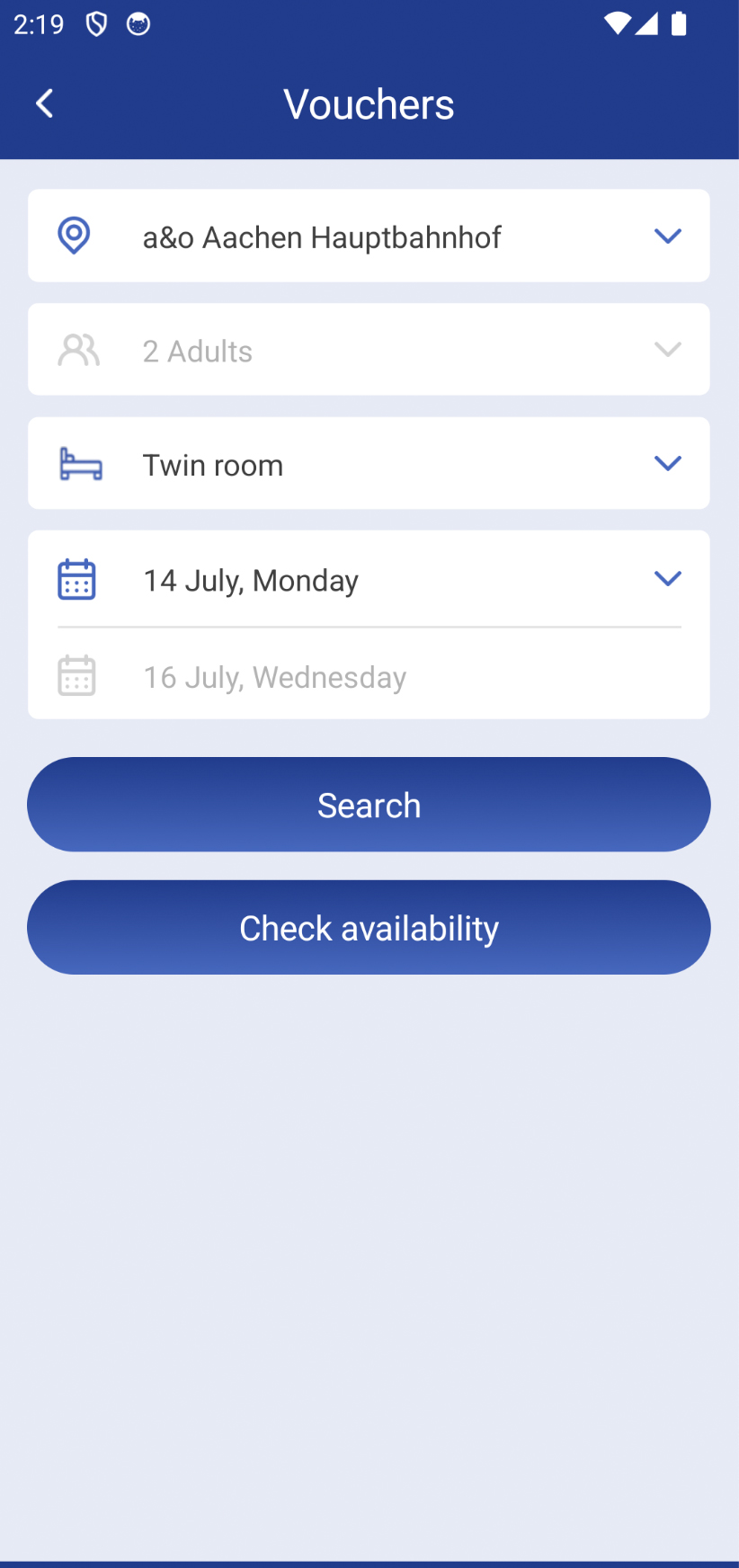 a&o Hostel voucher mobile step4